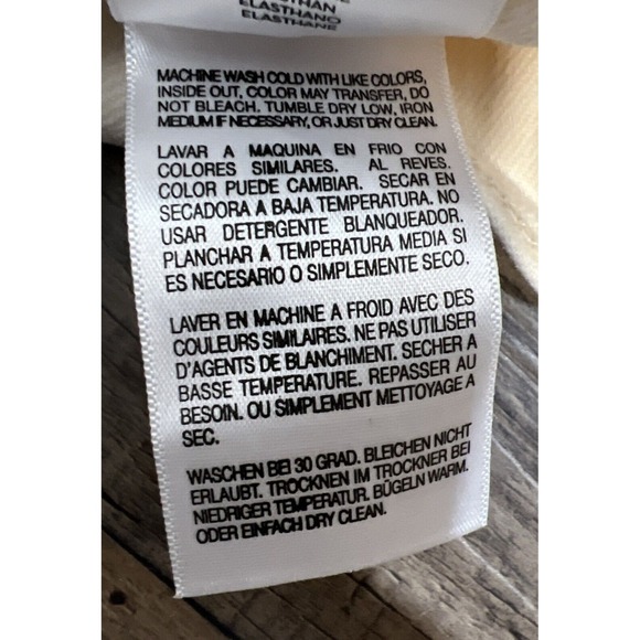 Mother Denim Womens 29 The Curbside Cargo Flood Jeans Ivory High Rise Retro Boho - Picture 6 of 8